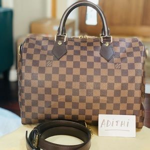 ❌SOLD❌       SPEEDY BANDOULIERE 30 DAMIER EBENE